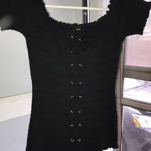 Off the shoulder short sleeve top